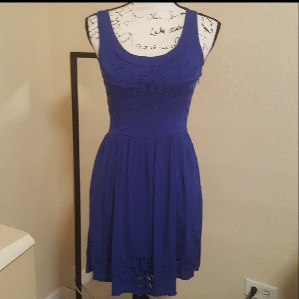 Royal blue, cute summer dress